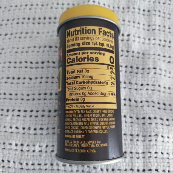 6 Pack Trader Joe's Crunchy Chili Onion Sprinkle Seasoning Blend 2.64 OZ Each - Picture 3 of 3